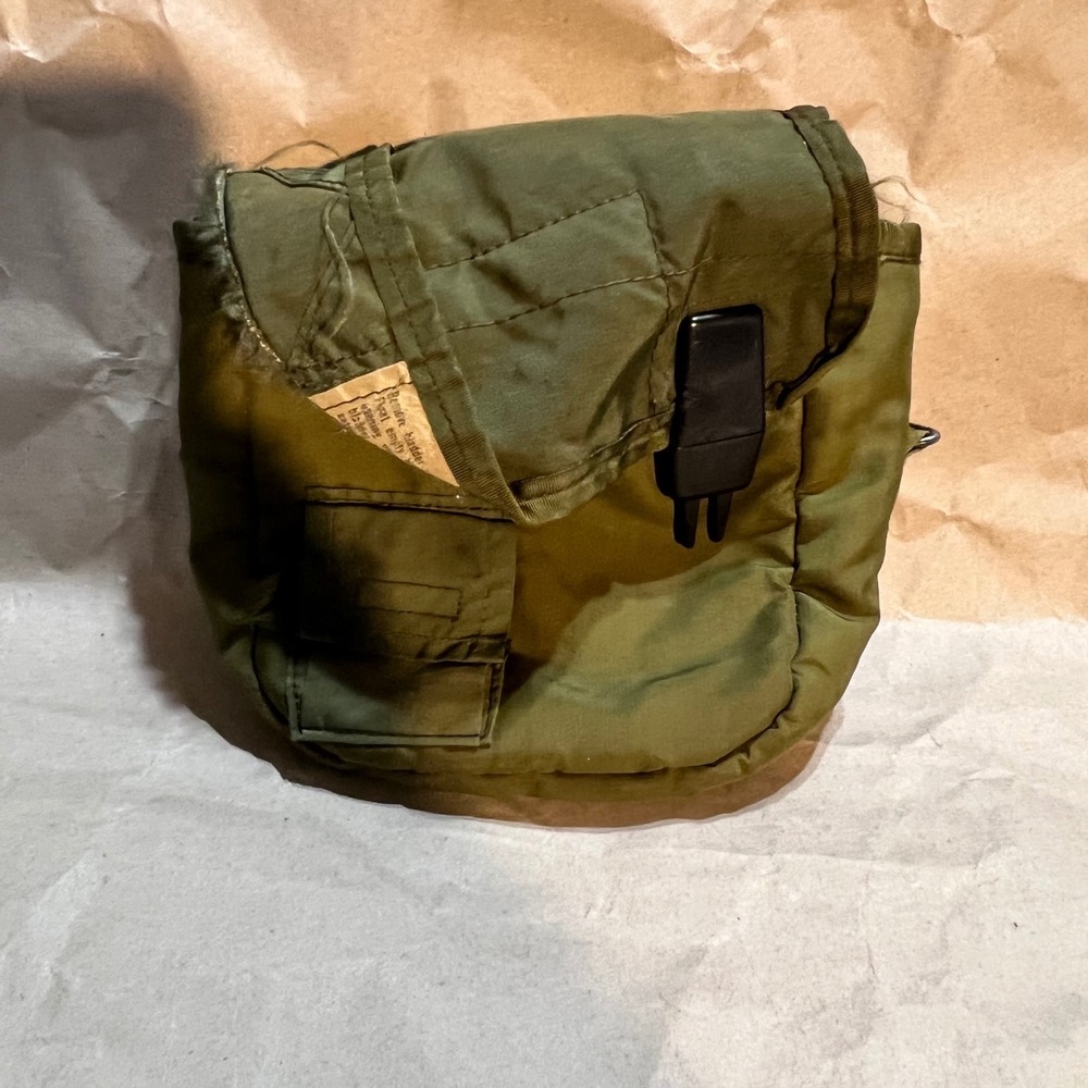 US Military 2 Quart Canteen Cover Olive Drab Fleece Lined‎ Insulated Pouch